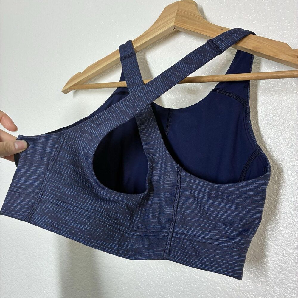 Outdoor Voices Sports Bra Womens Small Blue Longline Crossback Athletic